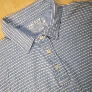 Faherty Men's Cloud Cotton Polo Large